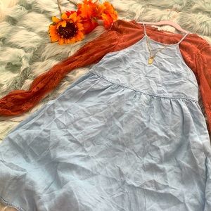 Denim Babydoll Dress